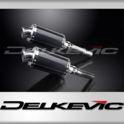 DUCATI MONSTER 620-695-800 02-08 225mm OVAL CARBON SILENCER EXHAUST KIT